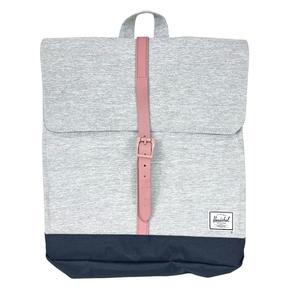 Herschel Supply Co | City Mid Heather‎ Gray & Black w/ Rose Closure Backpack Bag